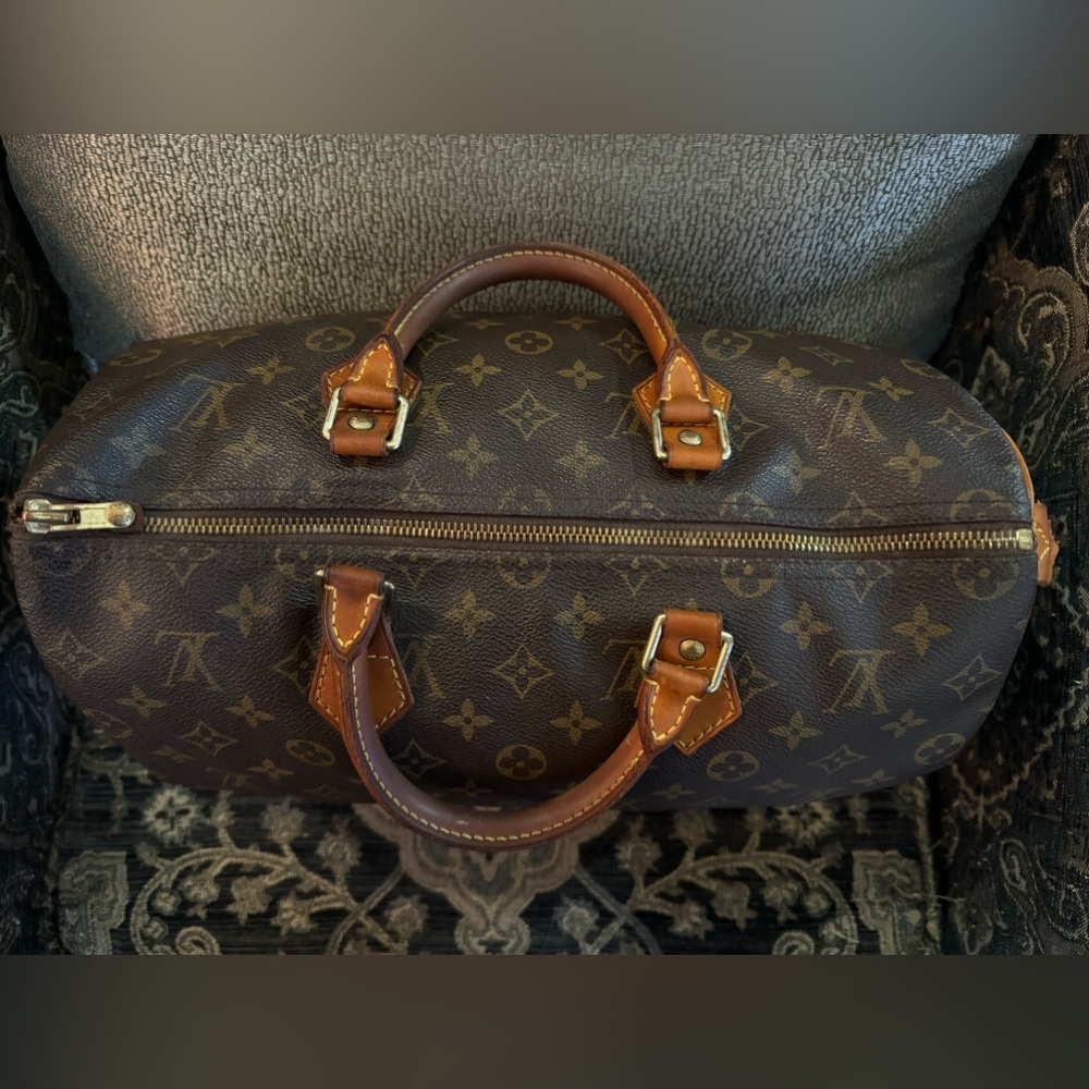 TRADE @deangel40 Authentic Louis Vuitton Monogram Speedy 35 - Picture 3 of 14